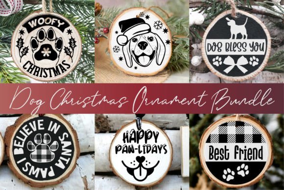 Dog Christmas Ornament Bundle 6 SVG Review