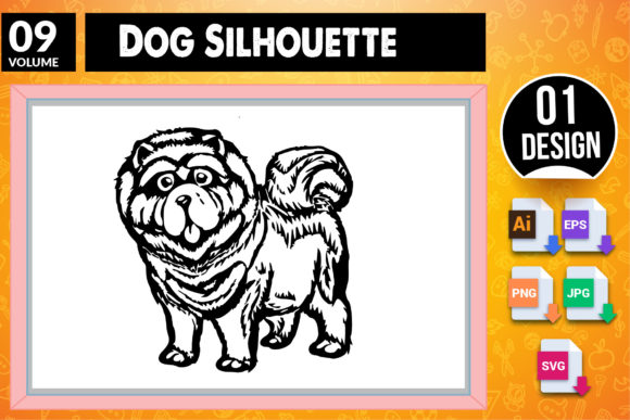 Dog Silhouette SVG Craft Design 09: An Embroidery Review
