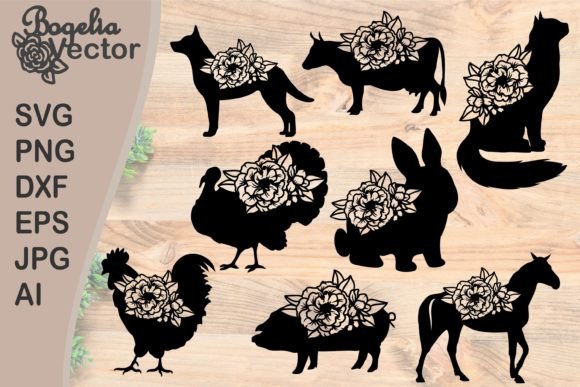 Farm Animal with Flowers Svg Bundle: A Designer's Take