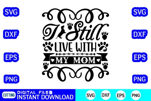 I Still Live with My Mom: A Designer's Take on a Dog SVG for Embroidery