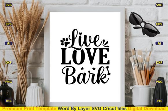 Live Love Bark SVG Design Cut Files Review